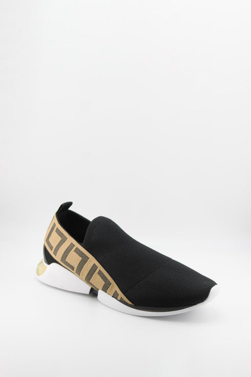 Luz da lua Geometric Pattern Slip-On Sneakers